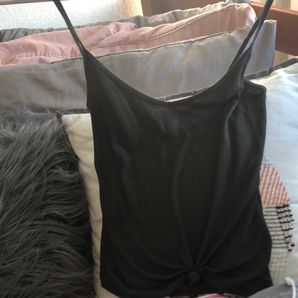 Olive green tank top